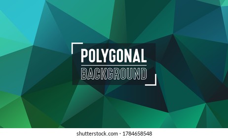 Fondo geométrico poligonal. Mosaico de triángulos bajos de poli. Resumen de cristales de fondo. Patrón de triángulo de plantilla de vectores para web, presentaciones e impresiones.