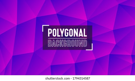 Polygonaler geometrischer Hintergrund. Mosaik aus Low-Poly-Dreiecken. Abstrakte Kristalle im Hintergrund. 