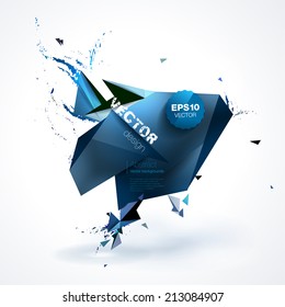 Polygonal geometric background for modern design 