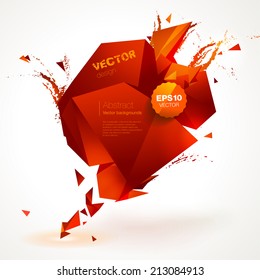 Polygonal geometric background for modern design 