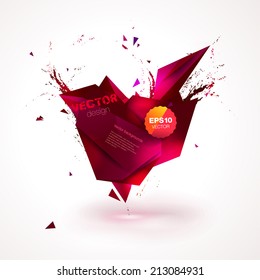 Polygonal geometric background for modern design 