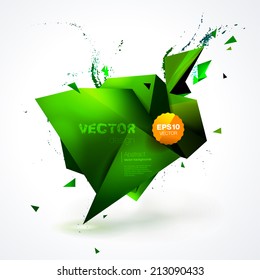 Polygonal geometric background for modern design