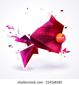 Polygonal geometric background for modern design