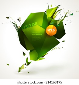 Polygonal geometric background for modern design