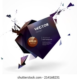 Polygonal geometric background for modern design