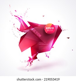Polygonal geometric background for modern design