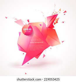 Polygonal geometric background for modern design