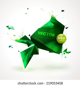 Polygonal geometric background for modern design