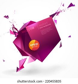 Polygonal geometric background for modern design