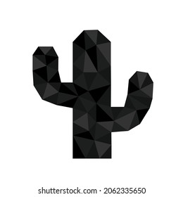 Polygonal geometric crystal cactus suitable for best award or celebration.
