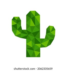 Polygonal geometric crystal cactus suitable for best award or celebration.
