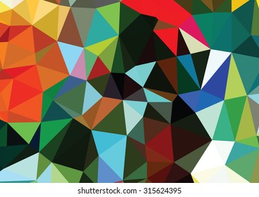 Polygonal Geometric rainbow colored abstract background. EPS 10