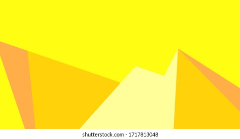 Fondo amarillo de forma geométrica poligonal. Fondo amarillo vector abstracto. Plantilla amarilla de forma triangular