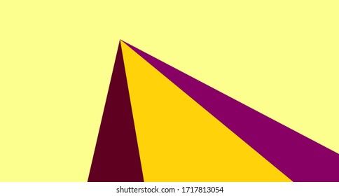 Fondo amarillo de forma geométrica poligonal. Fondo amarillo vector abstracto. Plantilla amarilla de forma triangular