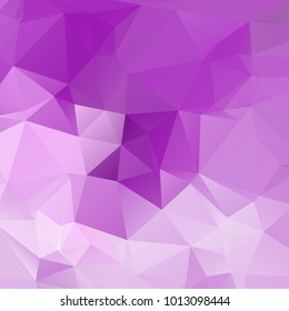 Polygonal geometric violet background. Abstract triangle vector illustration pattern wallpaper design texture modern shape graphic futuristic mosaic light art poly backdrop crystal element template.