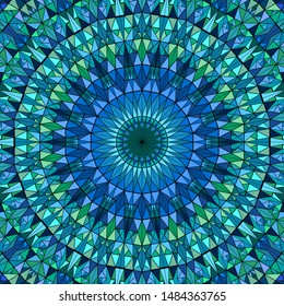 Polygonal geometrical dynamic round tiled mosaic background - abstract vector design