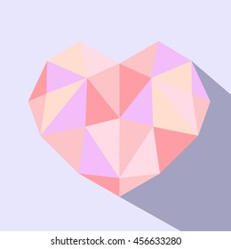 polygonal graphics heart