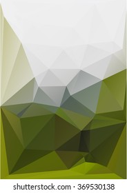 Polygonal green background