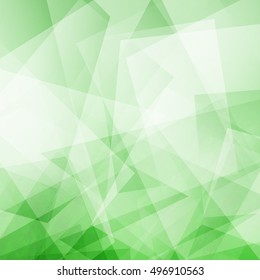 Polygonal green background for your design. Vector illustration
