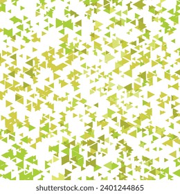 Polygonal green mosaic background. Abstract low poly vector illustration. Triangular pattern, copy space. Template geometric business design with triangle for poster, banner, card, flyer.
