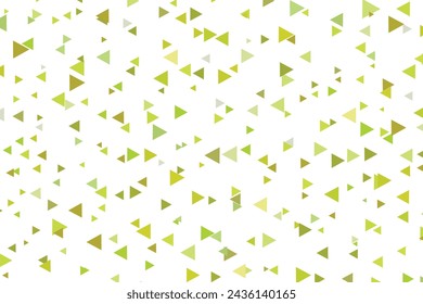 Fondo de mosaico verde poligonal. Ilustración abstracta baja del vector del poli. Patrón triangular, espacio de copia. Plantilla de diseño de negocios geométrico con triángulo para póster, banner, tarjeta, flyer.