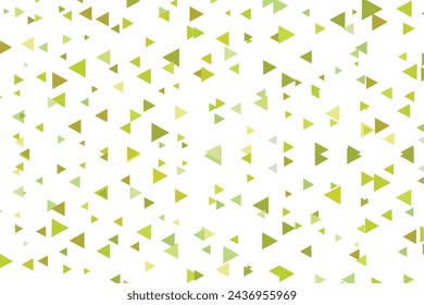 Fondo de mosaico verde poligonal. Ilustración abstracta baja del vector del poli. Patrón triangular, espacio de copia. Plantilla de diseño de negocios geométrico con triángulo para póster, banner, tarjeta, flyer.