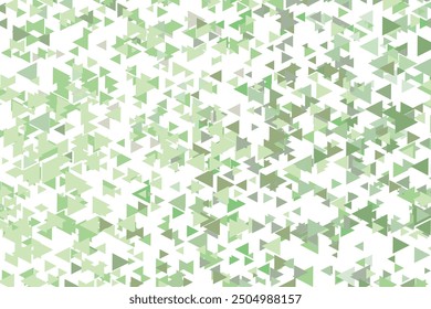 Polygonal green mosaic background. Abstract low poly vector illustration. Triangular pattern, copy space. Template geometric business design with triangle for poster, banner, card, flyer.