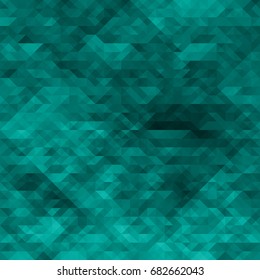 Polygonal Green Mosaic Background, Creative Design Templates