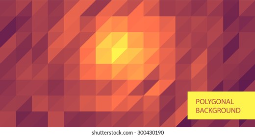 Polygonal greeting card mock up