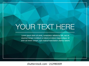 Polygonal greeting card mockup