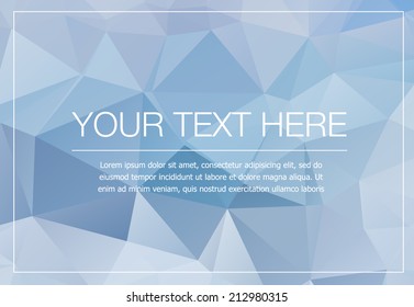 Polygonal greeting card mockup