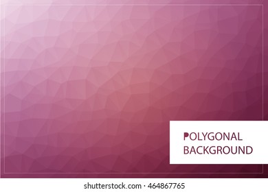 Polygonal greeting card mockup