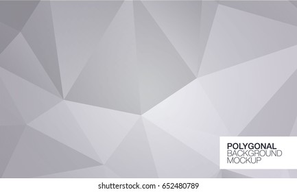 Polygonal greeting card mockup