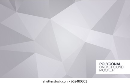 Polygonal greeting card mockup