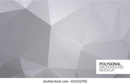 Polygonal greeting card mockup