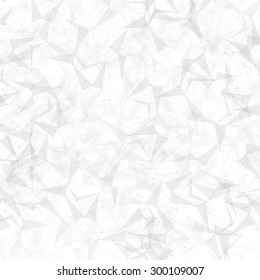 Polygonal grey background. Low poly, molecule and communication with connected dots and lines. Vector Illustration.