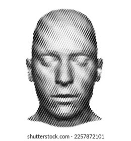 human head 3d vector