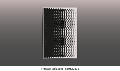 Polygonal halftone poster template