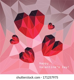 polygonal hearts