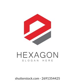 Polygonal Hexagon Logo Vector and symbol