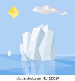 Polygonal iceberg