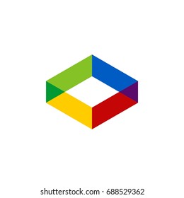 Polygonal Icon Vector Logo Template Illustration Design. Vector EPS 10.