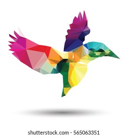 Polygonal illustration of Bird.