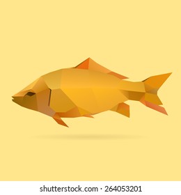 Polygonal Illustration of Carp