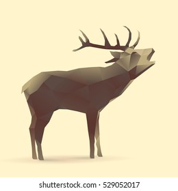 Polygonal Illustration of Deer