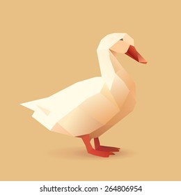 Polygonal Illustration of Duck