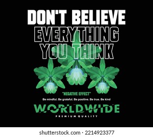  Polygonal illustration of negative effect flower t shirt design, vector graphic, typographic poster or tshirts street wear and Urban style