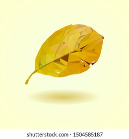 Polygonal images green leaf macro