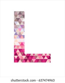 Polygonal L Letter design