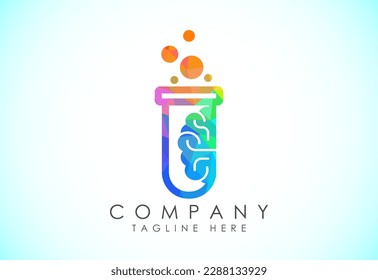 Polygonal lab logo design vector template, Low poly lab logo science vector illustration 